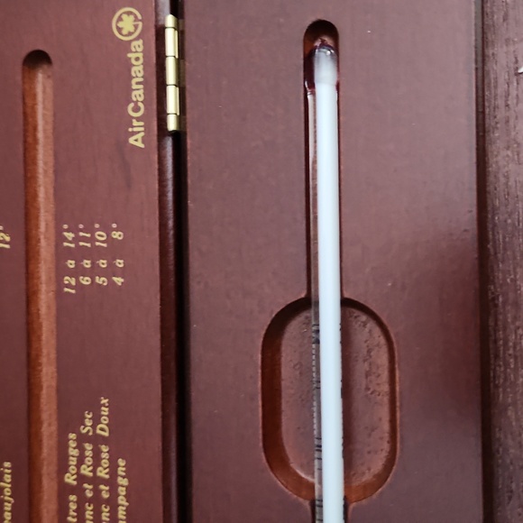 Vintage Air Canada Thermometre a Vin, wine, champagne thermometer in case. - Picture 5 of 10